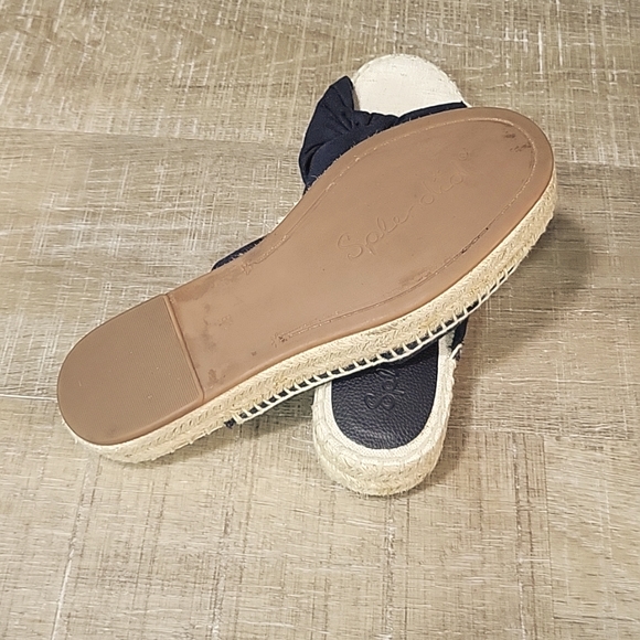 Splendid Navy Espadrille Fabric Sandals Size 8.5 - Picture 2 of 4